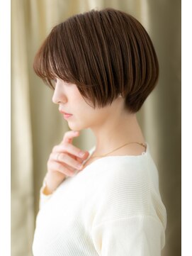 カバーヘア イヴ 戸頭店(COVER HAIR EVE) □ステップボーンカット美髪丸みショート403戸頭20代30代40代