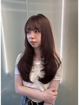 ボタン ハカタ(VOTAN hakata) レイヤーカット//ピンクブラウン//暖色ブラウン