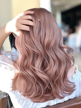 アマトウキョウスマートサロン(AMA TOKYO×Smart Salon) コーラルピンク　レイヤーカット　韓国風