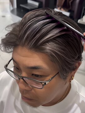 バース 梅田中崎町店(BIRTH) 50代40代白髪ぼかしシルバーメッシュバレイヤージュ