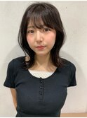 くびれミディ.韓国.韓国ヘア.レイヤーカット.ミディアムレイヤー