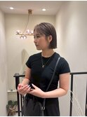 大人タイトストレートボブ