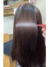 【 触れたくなるツヤ 】カット + 髪質改善ストレート (TR付) ¥27500→¥19250