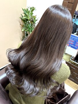 透明感グレージュ