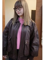 チャプター 問屋町(chapter)&nbsp;髪質改善ケアブリーチダブルカラーミルクティーベージュ韓国ヘア