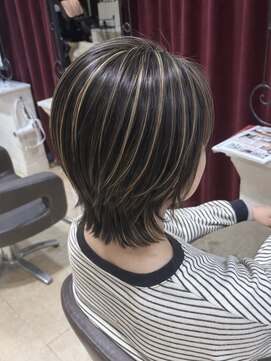 グラマラス GLAMOROUS 【瀧澤一真】コントラストハイライトレイヤー　白髪ぼかし