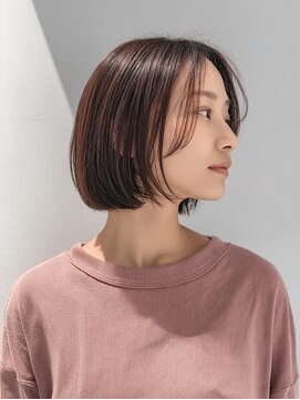 ロディーナ 大口 新子安(rodina) ミルクティーブロンド/ダークブルー/デジタルパーマ/大口新子安