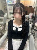 サイド編みおろし