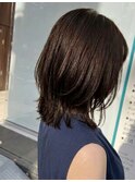 ミディアムウルフ　アッシュブラウン