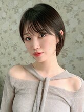 アグ ヘアー イー 新飯塚(Agu hair e)&nbsp;《Agu hair》【小顔×30代40代】韓国風 丸みショートボブ