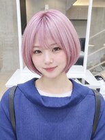 デイズ(days) ショートボブ ピンクカラーケアブリーチダブルカラー