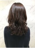 デジタルパーマ×ふんわりウェーブセミロング