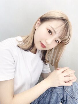 エイト 博多店(EIGHT hakata) 逆インナーカラー◎ブロンドベース