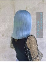 ボアップ 松山店(boappu) ケアブリーチ/トリプルカラー/ライトブルー