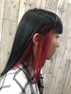 アンド ヘアー(and..hair) めっちゃ！可愛いレッド・イヤリングカラー♪