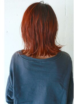 コンビネーション(combination) ミディアムくびれヘアブリーチダブルカラー似合わせヘア