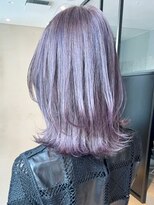 アイティー バイ アルバム 中野店(IT by ALBUM)&nbsp;ラベンダーグレージュ_外ハネボブセクションカラー_ba363222