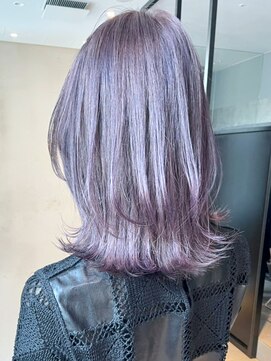 アイティー バイ アルバム 中野店(IT by ALBUM) ラベンダーグレージュ_外ハネボブセクションカラー_ba363222