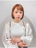 すっきり耳掛けあごラインボブ/内巻きボブ/オン眉/ワンレンボブ