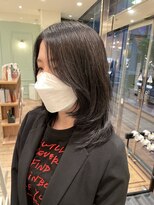 モリオフロムロンドン 大宮店(morio from London)&nbsp;【ミディアムレイヤー×透明感暗髪】