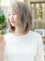 カバーヘア イヴ 戸頭店(COVER HAIR EVE)&nbsp;外国人風ハイトーンカラーシースルーバングc5戸頭20代30代40代