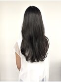 レイヤーカット/ブルーブラック/顔まわりカット