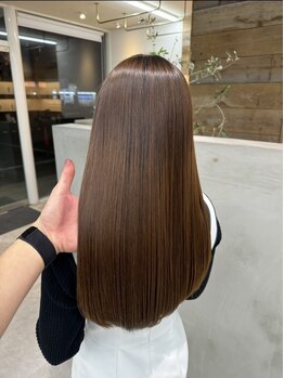 ハウオリ(Hau'oli)の写真/艶のある滑らかなナチュラルストレートに♪髪本来の美しさを取り戻します♪