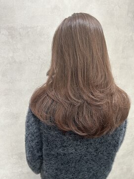 ルノン(LUNON) ピンクグレージュ/ハイライト/透明感カラー/髪質改善/レイヤー