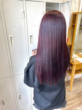 テーラヘアー 鎌ケ谷店(TELA HAIR) 大人気ワインレッド