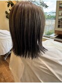 【徳島美容室PACO】切りっぱなしボブ×インナーカラー