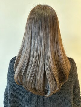 イーストハムアネーロ(EAST HAM anello) ブリーチなしダブルカラー/ブラウンベージュ/顔まわりレイヤー