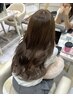 【ブリーチなしで透明感☆】カット＋ブリーチなしダブルカラー＋潤いTR ￥9900