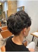 【Agu hair ace 各務原】ツーブロショート×ゆるふわパーマ