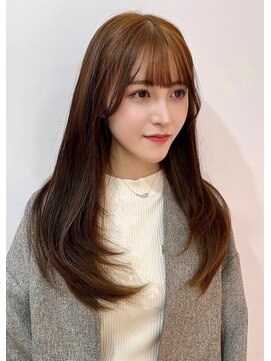 ヌイ 横浜(nui) 透明感カラー 艶髪 レイヤーカット 韓国風