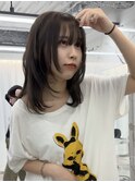 オリーブベージュ/レイヤーカット