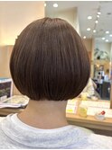 丸みのあるボブスタイル 
