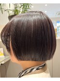切りっぱなしボブ