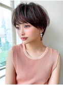 シースルー前髪/ショートヘア