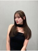 前髪/韓国風巻き/マロンベージュ/20代/10代/レイヤーカット