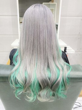 デイズ(days) ホワイトシルバーエンドカラーデザイン/グリーン