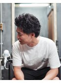 メンズパーマ/メンズカット/波巻きパーマ/ニュアンスパーマ/韓国