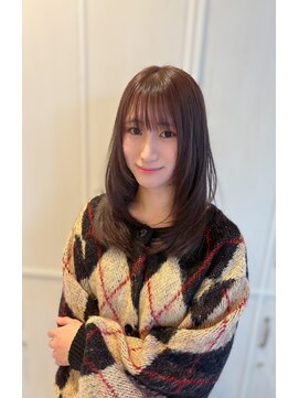 ヘアデザイン ファブロ(hair design FABRO.) 【FABRO東】髪質改善/乾かすだけでまとまる艶セミロング