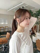 ガーランドギンザ(Garland Ginza)&nbsp;結んでも可愛いレイヤーカットシースルーバング後れ毛