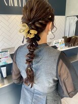 アース 柏店(HAIR&MAKE EARTH)&nbsp;編みおろしヘア