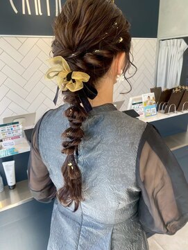 アース 柏店(HAIR&MAKE EARTH) 編みおろしヘア