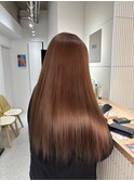 ダークパープルナチュラルショート夏のヘアアレンジ原宿