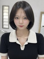 シーン(scene) 透明感暗髪 × 韓国タンバルモリボブ【広島】