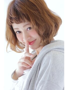 トーン 堺北野田店(tone.) ショートバングで可愛さ満点！ふんわり感を大事にしたボブ！