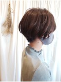 大人可愛い丸みショート