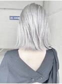 【Marl】ホワイトグレージュカラー×切りっぱなしボブ